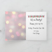 Louis Wain Christmas Cat Decorating Personalized 招待状 (内部)