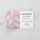 Louis Wain Christmas Cat Decorating Personalized 招待状 (内部)