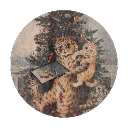 Louis Wain Christmas Time in Catland  カッティングボード (正面)