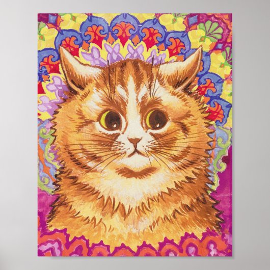 Louis Wain Colorful Cat ポスター (正面)