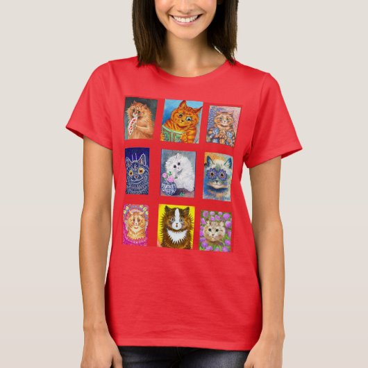 Louis Wain, Edwardian Cats Tシャツ (正面)