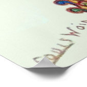 Louis Wain Fantasy Wallpaper Cat ポスター (角)