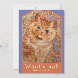 Louis Wain Ginger cat CC1085誕生日パーティー