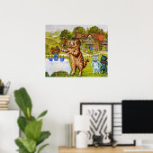 Louis Wain - Two Jugs of Milk, ポスター (ホームオフィス)