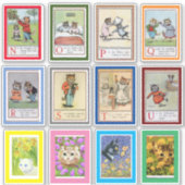 Louis Waina Alphabet Cats (N-U) シール (正面)