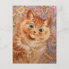Louis Wainn Vessful ginger cat CC1082 ポストカード
