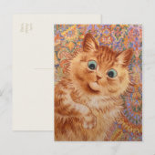 Louis Wainn Vessful ginger cat CC1082 ポストカード (正面/裏面)