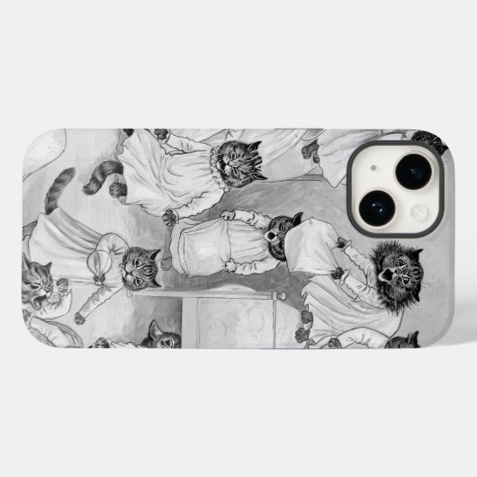 Louis Wain's Kittens in the Dorm Case-Mate iPhoneケース (裏面 (横))