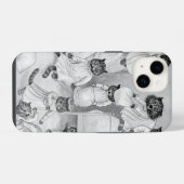 Louis Wain's Kittens in the Dorm iPhoneケース (裏面横)