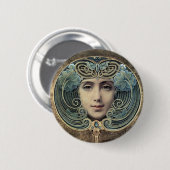 Louis Welden Hawkinsによるファンチャーオーフゴールデネムグラウンドバイルイ 缶バッジ (正面&裏面)