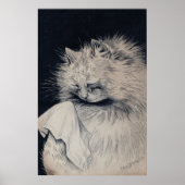 Louis William Wainによる泣き猫 ポスター (正面)