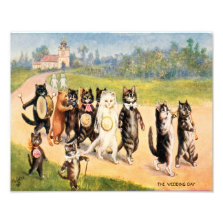 Louis William Wain "Wedding Day" フォトプリント