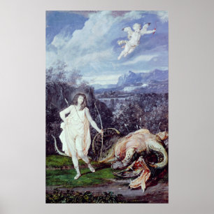 Louis XIV as Apollo, Slayer of Python ポスター
