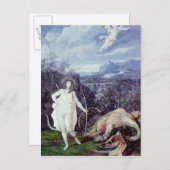 Louis XIV as Apollo, Slayer of Python ポストカード (正面/裏面)