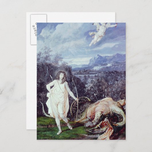 Louis XIV as Apollo, Slayer of Python ポストカード (正面/裏面)