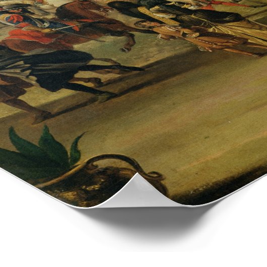 Louis XIV  in Front of the Grotto of Thetis ポスター (角)