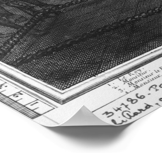 Louis XIV playing billiards with his brother ポスター (角)