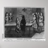 Louis XIV playing billiards with his brother ポスター (正面)