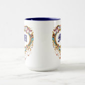 Louis XV Cartouche Name & Monogram マグカップ (中央)