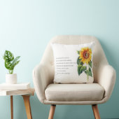 LouisaはヴィンテージのヒマワリとのAlcottの引用文よろしいです クッション (椅子)