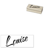 Louise名カーシブ装飾スクリプトフォント ラバースタンプ (押印)