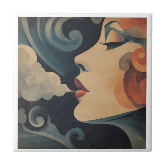 Louise Dessous de verre carreau タイル (正面)