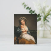 Louise Le Brun – 彼女の娘とのセルフポートレート ポストカード (スタンド正面)