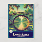 Louisiana | Anime Style Cel Shaded Postcard ポストカード (正面)
