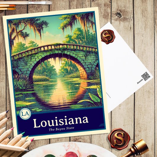 Louisiana | Anime Style Cel Shaded Postcard ポストカード