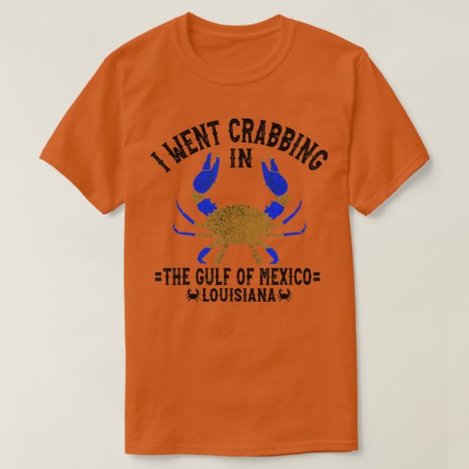 Louisiana Blue Crabbing Gulf of Mexico Louisiana C Tシャツ (デザイン正面)
