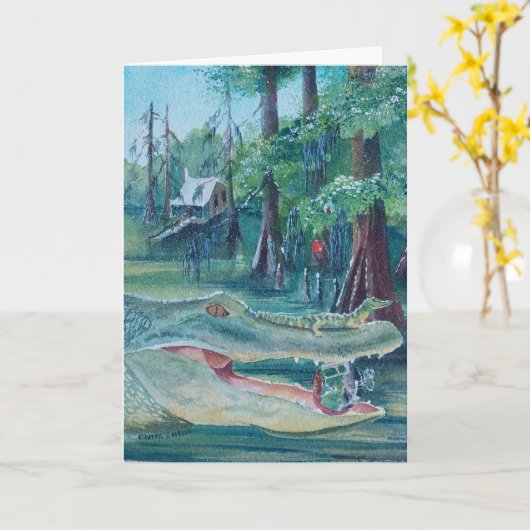 Louisiana Christmas card カード (黄色い花)