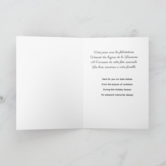 Louisiana Christmas cards カード (内部)