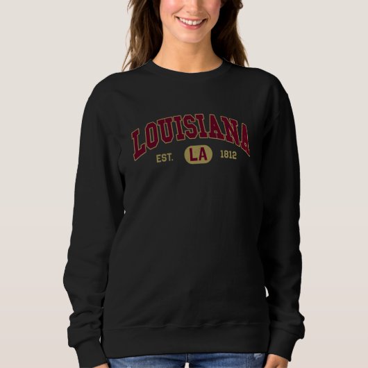 Louisiana Classic Collegiate Varsity Style COZY スウェットシャツ (正面)