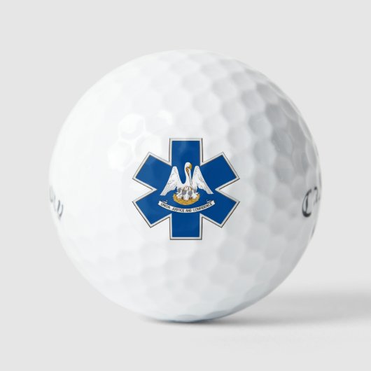Louisiana EMS Star of Life ゴルフボール (正面)