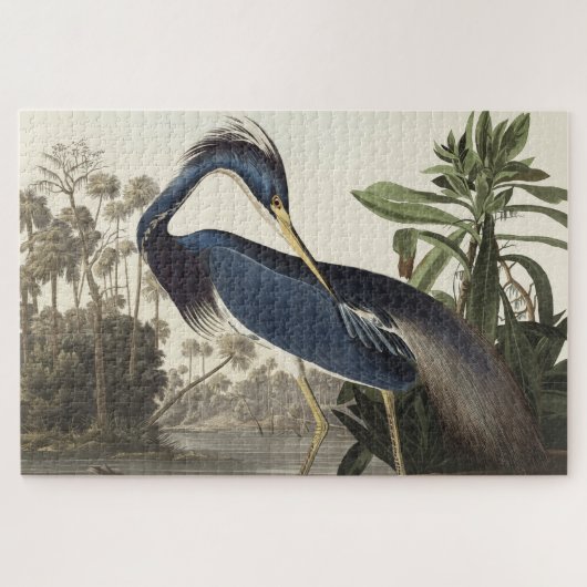 Louisiana Heron from Birds of America ジグソーパズル (横)