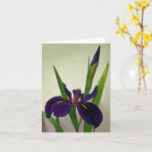 Louisiana Iris Note Card カード (黄色い花)
