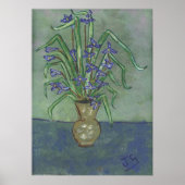 Louisiana Irises In A vase ポスター (正面)