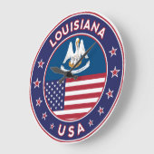Louisiana, Louisiana phone case, sticker, bag ラージ壁時計 (傾斜)