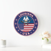 Louisiana, Louisiana phone case, sticker, bag ラージ壁時計 (ホーム)