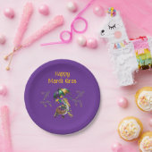 Louisiana Pelican Mardi Gras party ペーパープレート (パーティー)