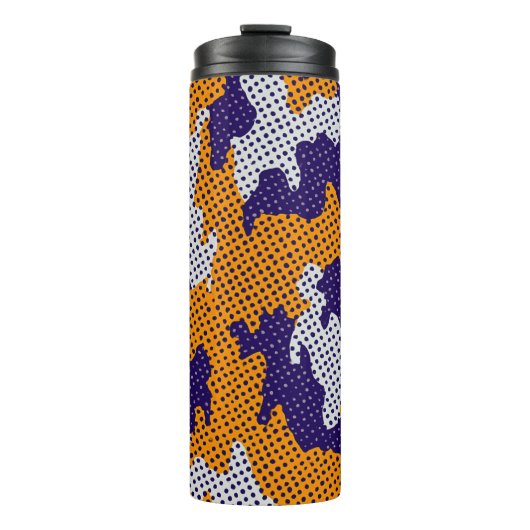 Louisiana State Purple Gold Stylish Camo Pattern タンブラー (正面)