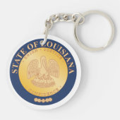 Louisiana State Seal - キーホルダー (裏面)