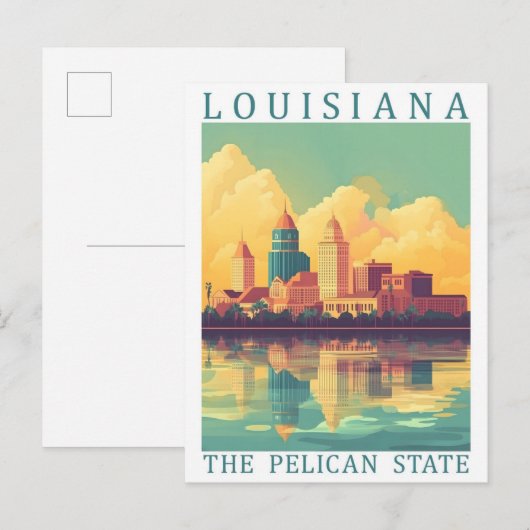 Louisiana the Pelican State USA Travel Place ポストカード (正面/裏面)