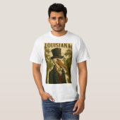 Louisiana Themed Pelican Man T-shirt Tシャツ (正面フル)