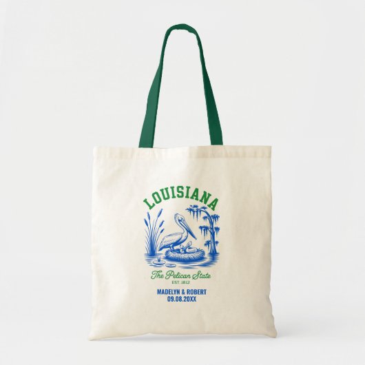 Louisiana Wedding Welcome Bag, Destination Wedding トートバッグ (正面)