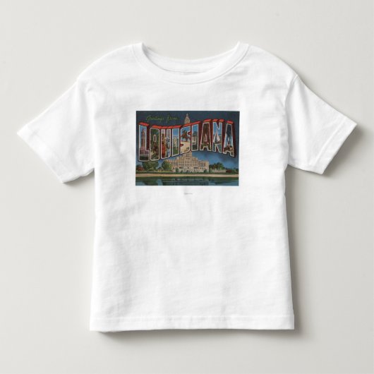 LouisianaLargeの手紙ScenesLouisiana トドラーTシャツ (正面)