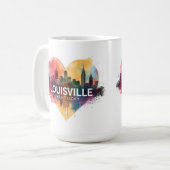 Louisville Kentucky USA Skyline コーヒーマグカップ (正面左)