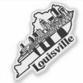 Louisville Skyline Laptop Sticker シール (正面)