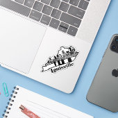 Louisville Skyline Laptop Sticker シール (ノートパソコンとiPhone)