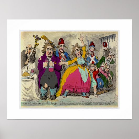 Louix XV1離れ妻と家族の連れ去り ポスター (正面)